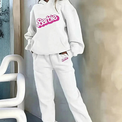 Ensemble Kawaii Hoodie Barbie + Pantalon - Saylana