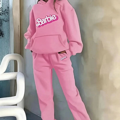Ensemble Kawaii Hoodie Barbie + Pantalon - Saylana