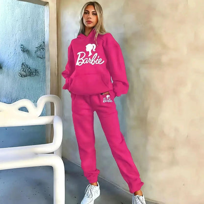 Ensemble Kawaii Hoodie Barbie + Pantalon - Saylana