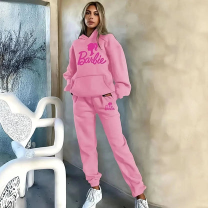 Ensemble Kawaii Hoodie Barbie + Pantalon - Saylana