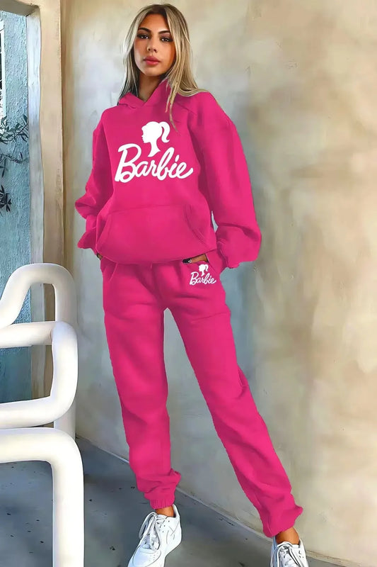 Ensemble Kawaii Hoodie Barbie + Pantalon-Saylana