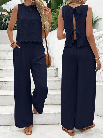 Ensemble Lin Old Money Été Chic-Saylana