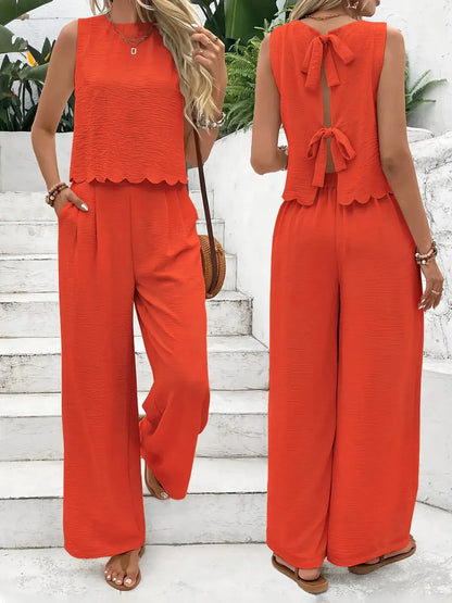 Ensemble Lin Old Money Été Chic-Saylana