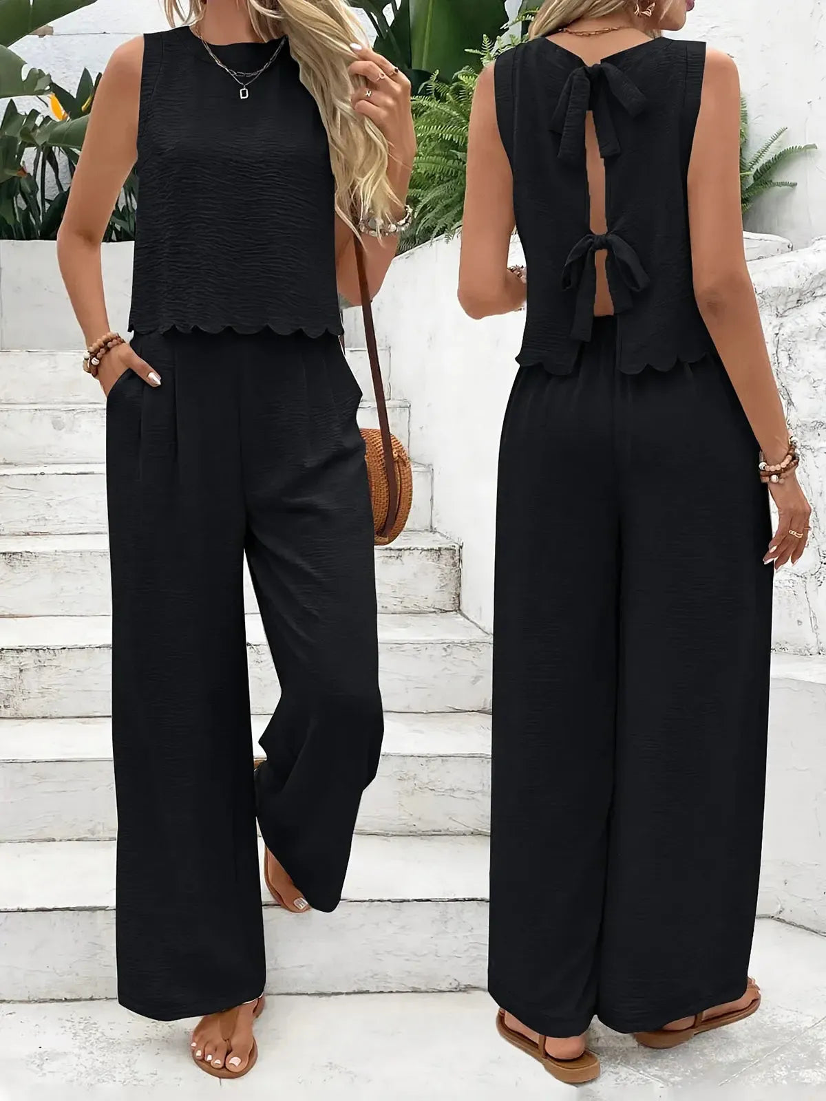 Ensemble Lin Old Money Été Chic-Saylana
