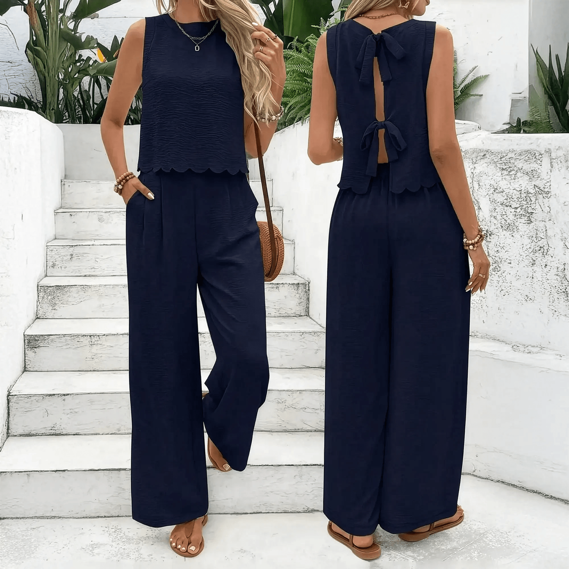 Ensemble Lin Old Money Été Chic - Saylana