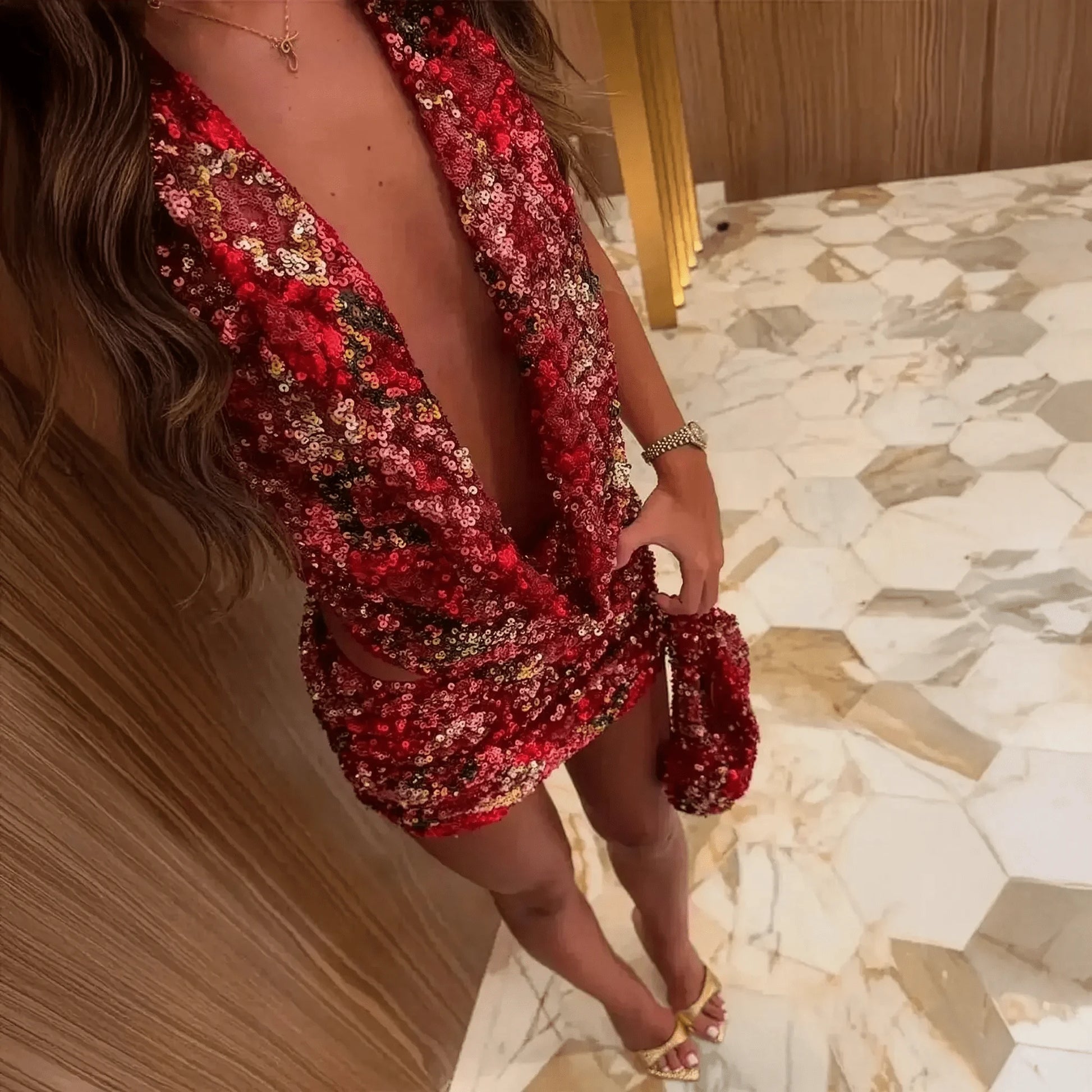 Ensemble Mini Jupe Pailleté - Saylana