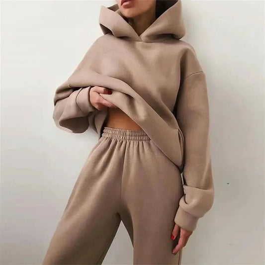 Ensemble Oversize Femme : Hoodie + Pantalon Long-Saylana