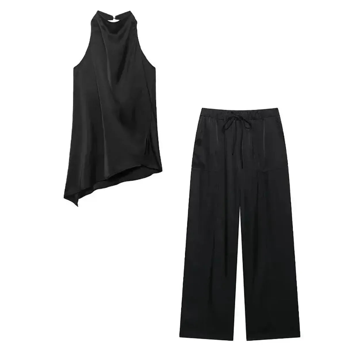 Ensemble Sans Manches Dos Nu + Pantalon-Saylana