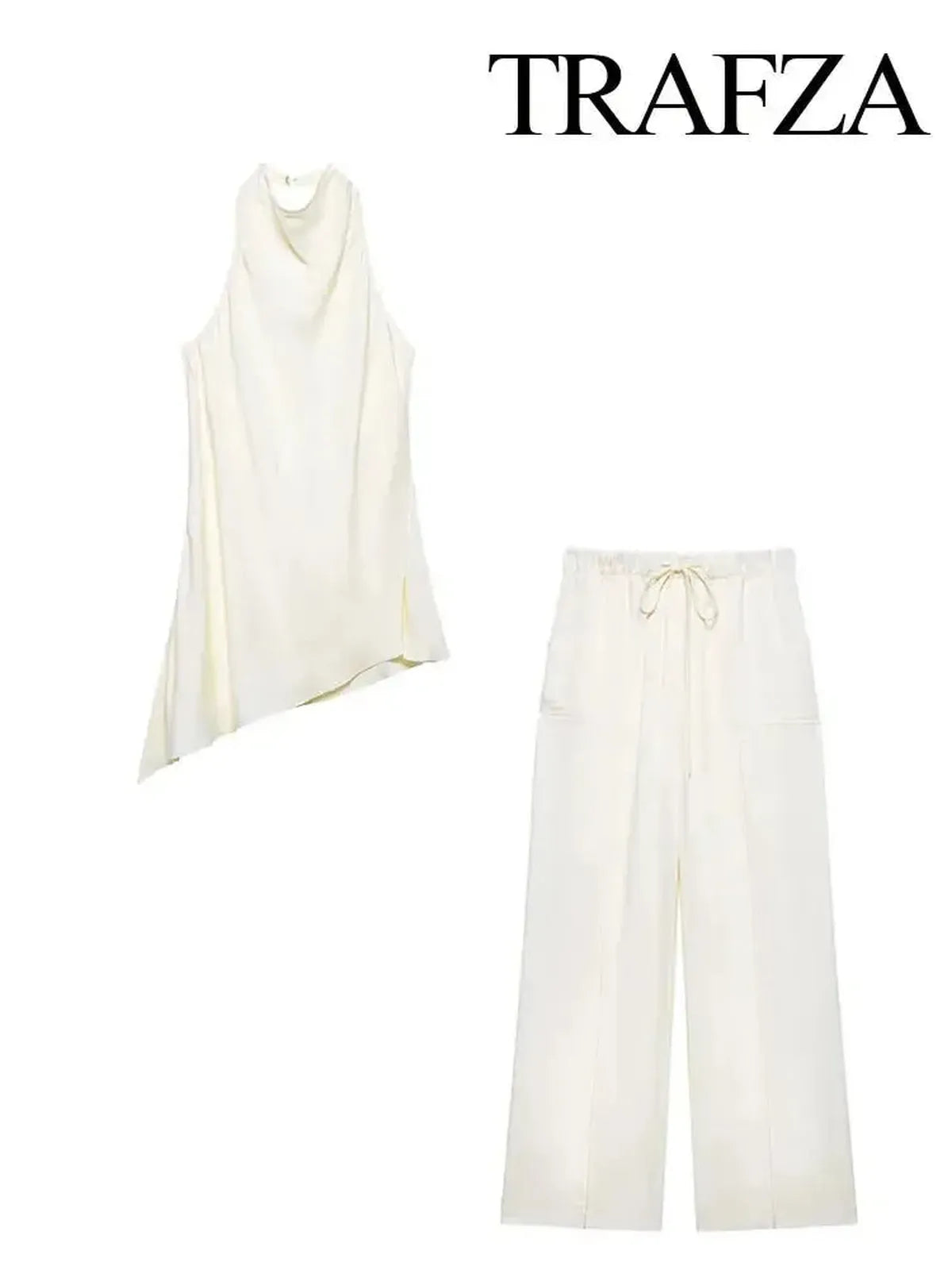 Ensemble Sans Manches Dos Nu + Pantalon-Saylana