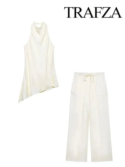 Ensemble Sans Manches Dos Nu + Pantalon-Saylana