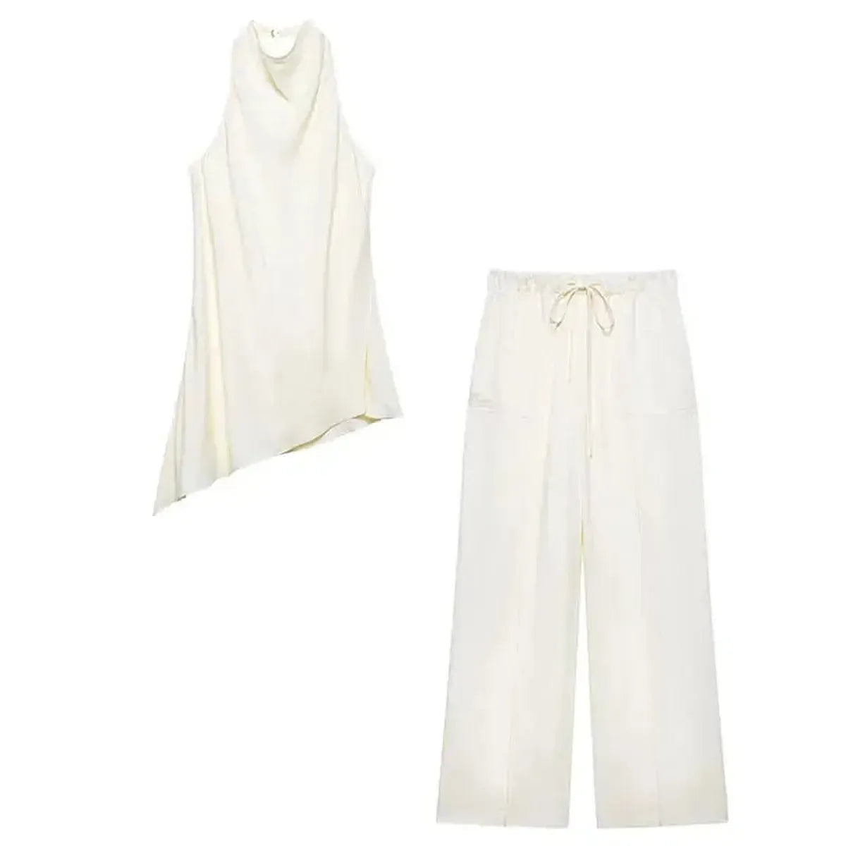 Ensemble Sans Manches Dos Nu + Pantalon-Saylana