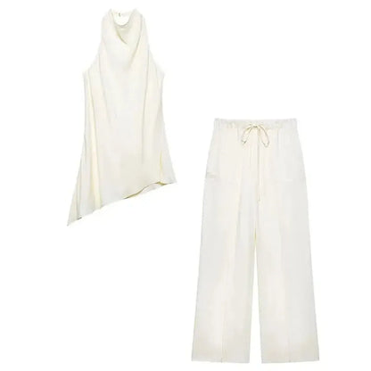 Ensemble Sans Manches Dos Nu + Pantalon-Saylana