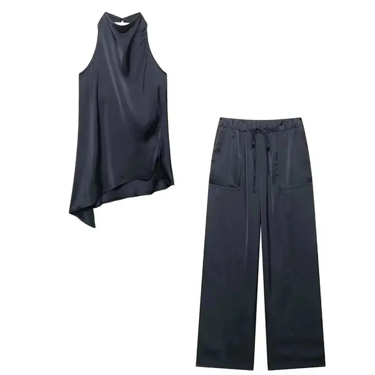 Ensemble Sans Manches Dos Nu + Pantalon-Saylana