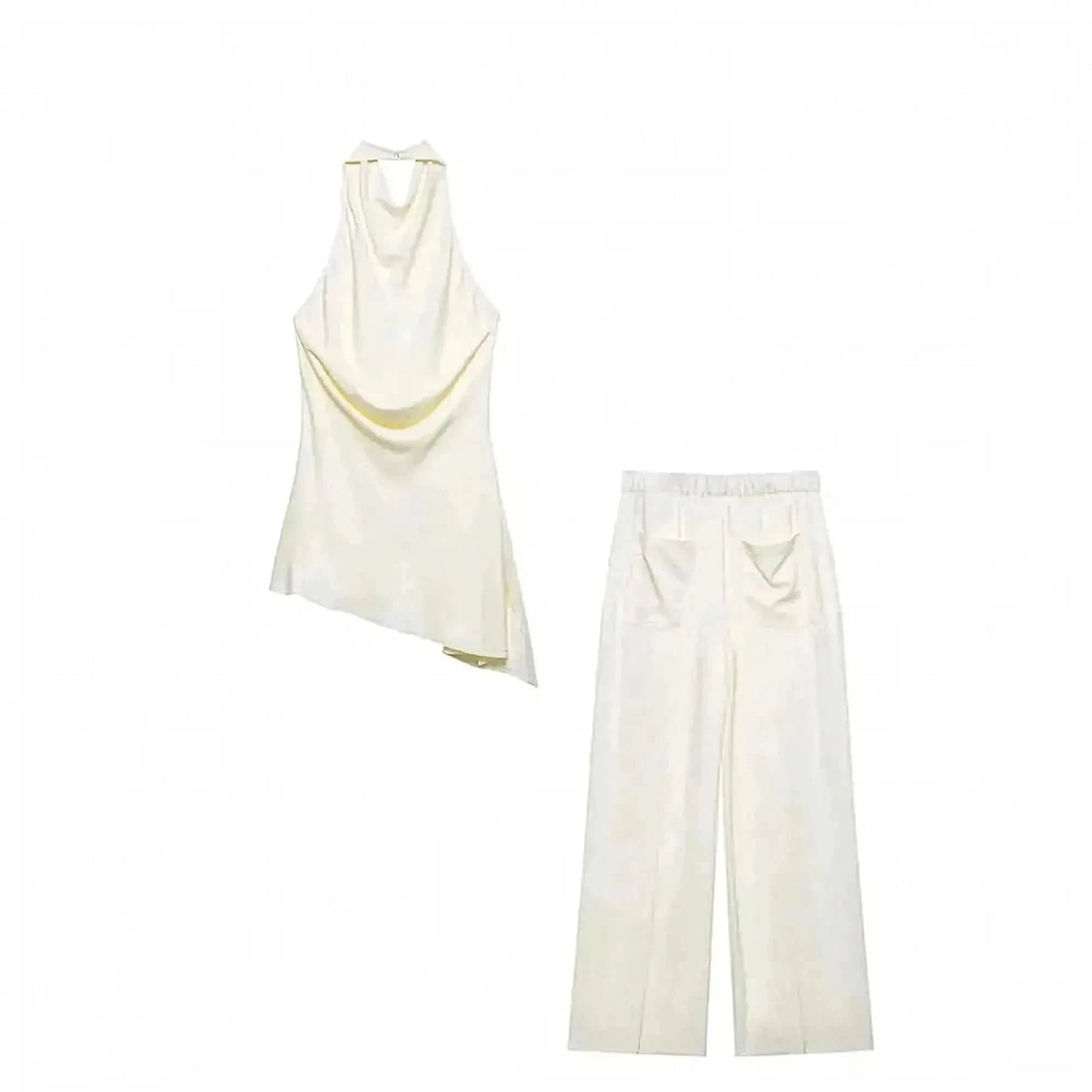 Ensemble Sans Manches Dos Nu + Pantalon - Saylana