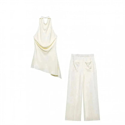 Ensemble Sans Manches Dos Nu + Pantalon - Saylana