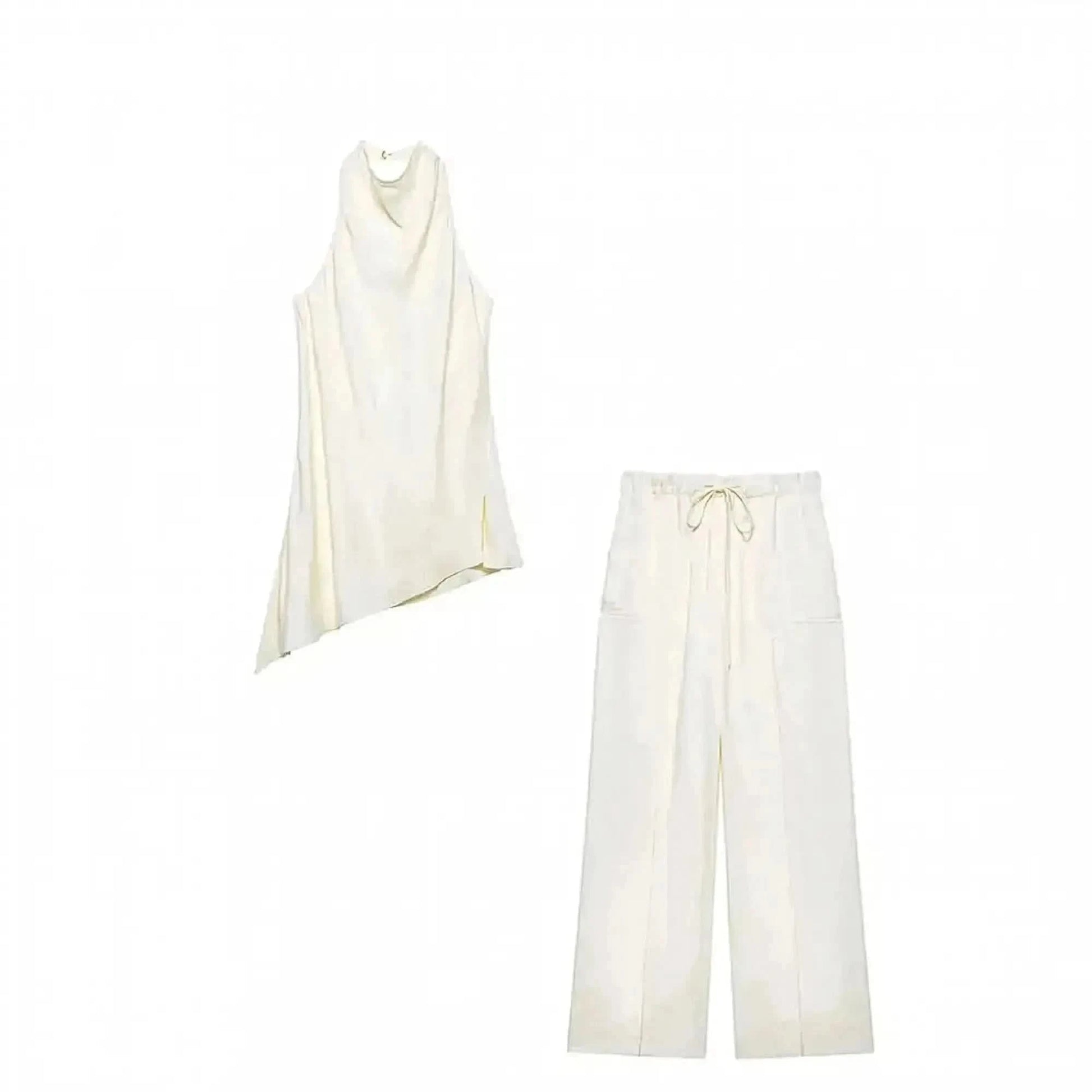 Ensemble Sans Manches Dos Nu + Pantalon - Saylana