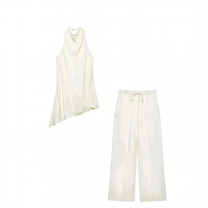 Ensemble Sans Manches Dos Nu + Pantalon - Saylana