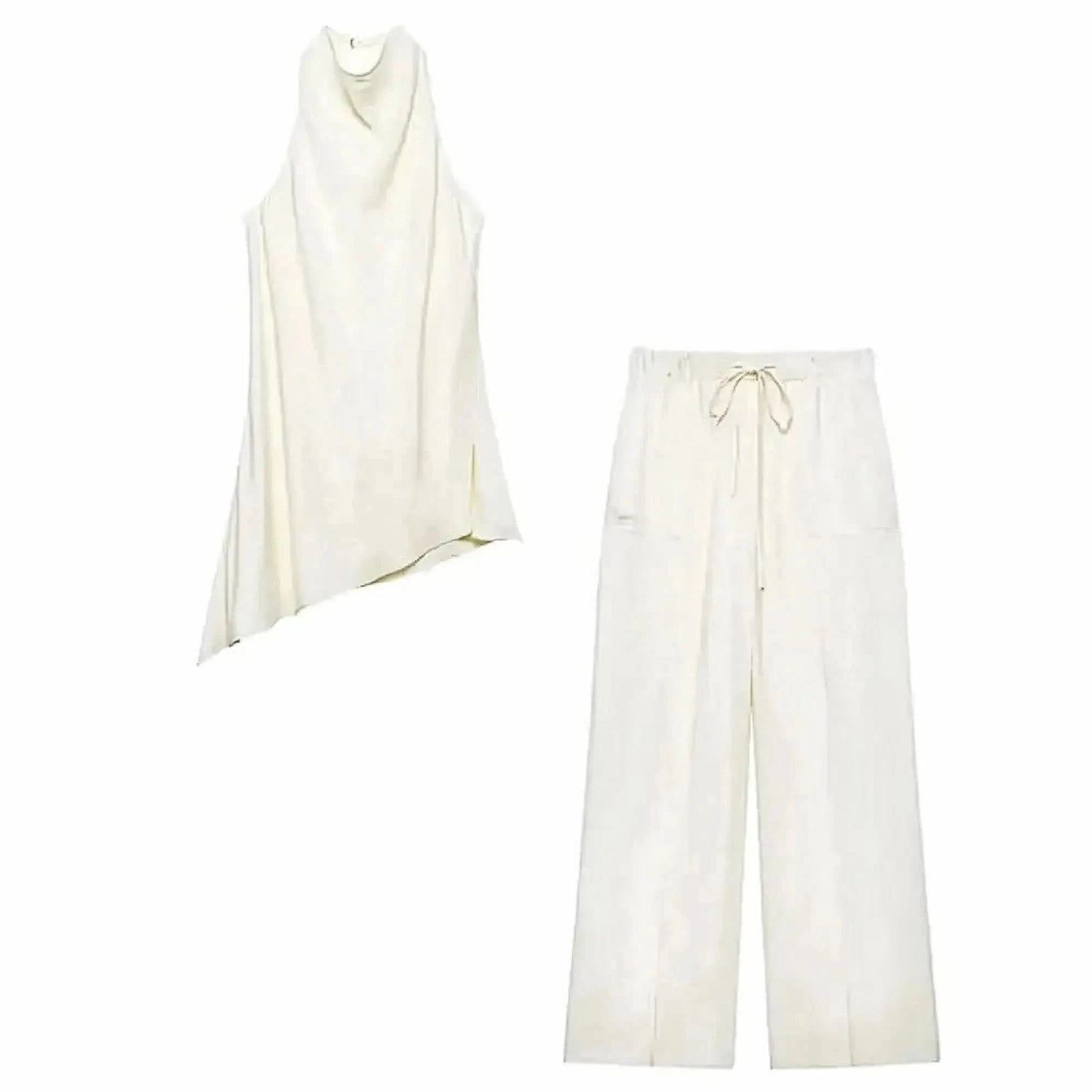 Ensemble Sans Manches Dos Nu + Pantalon - Saylana