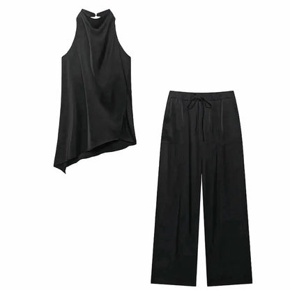 Ensemble Sans Manches Dos Nu + Pantalon - Saylana