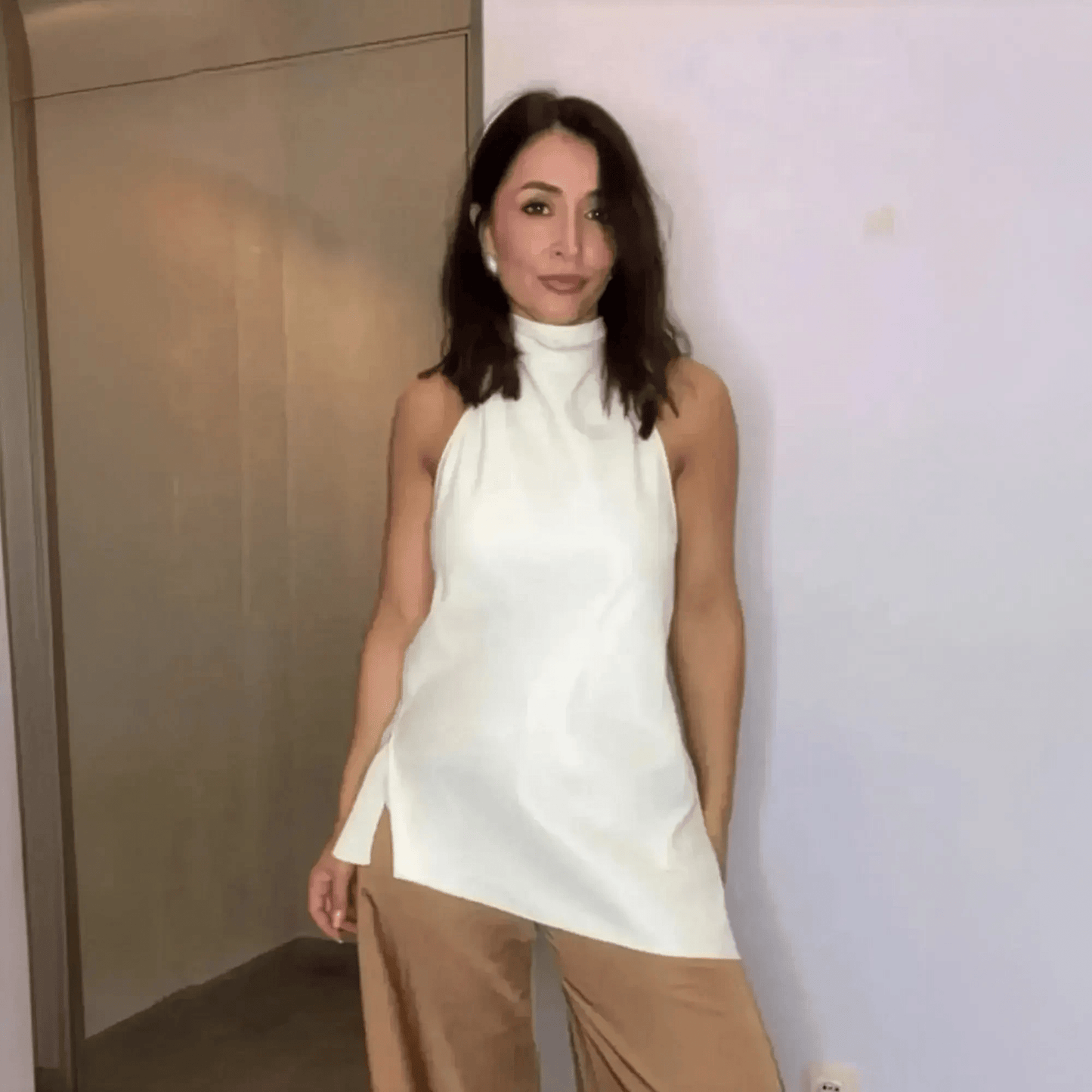 Ensemble Sans Manches Dos Nu + Pantalon - Saylana