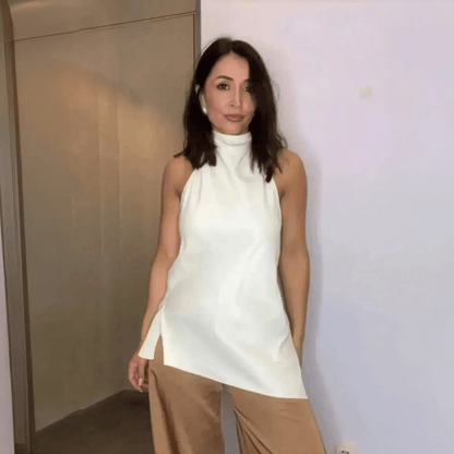 Ensemble Sans Manches Dos Nu + Pantalon - Saylana