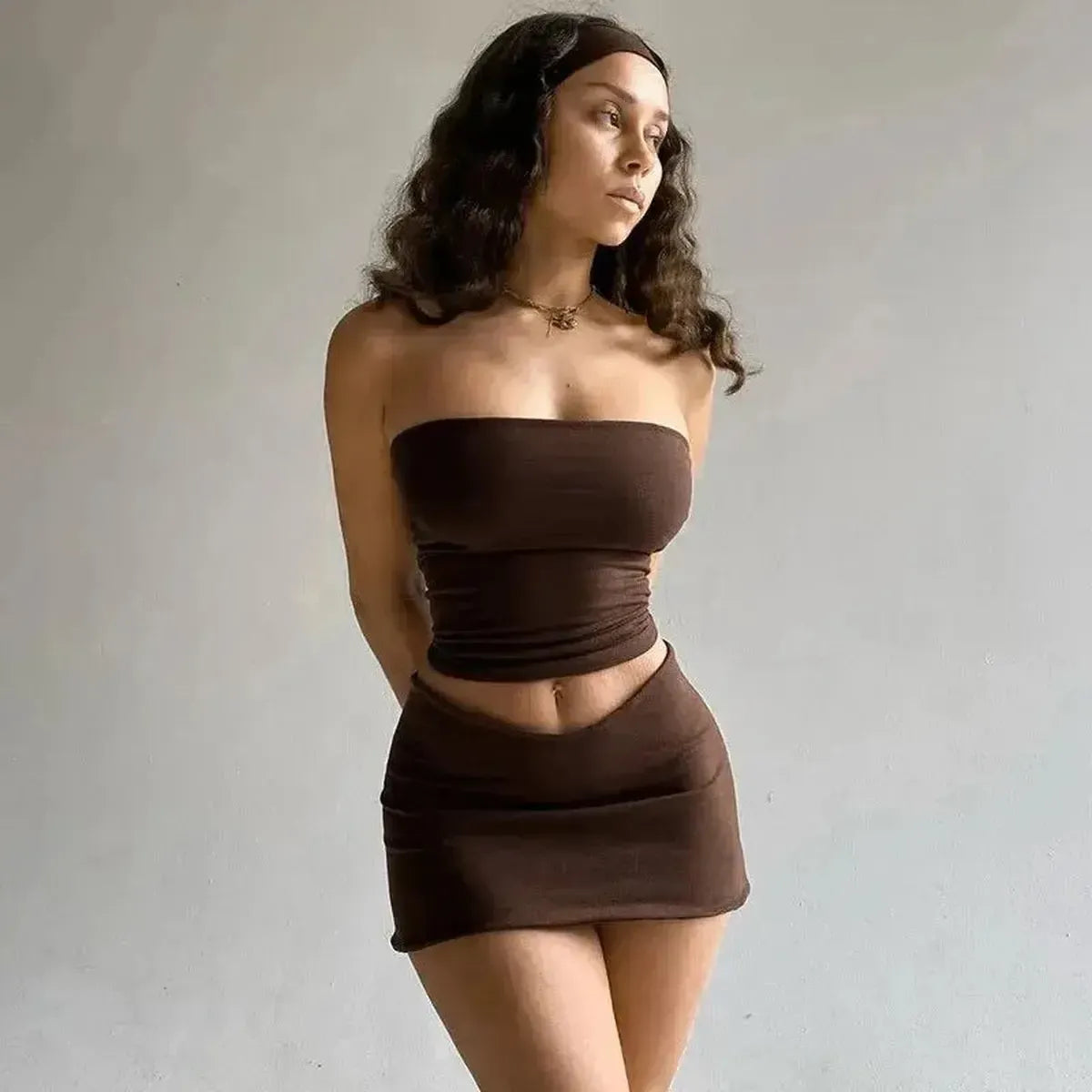 Ensemble Sexy Printemps : Tube Top & Jupe-Saylana