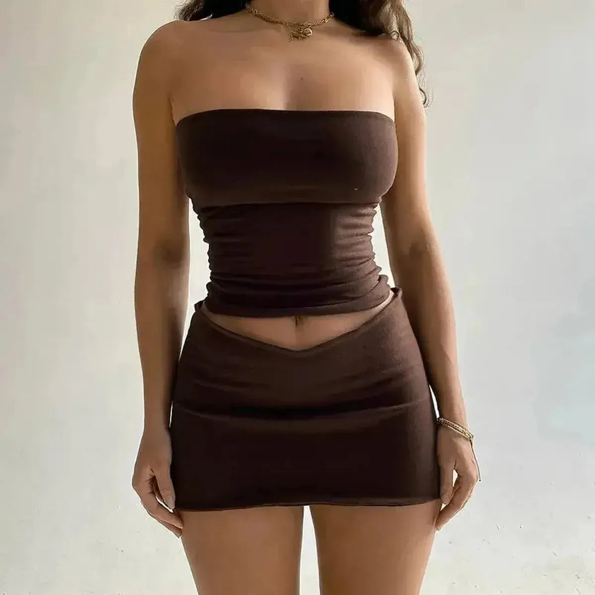 Ensemble Sexy Printemps : Tube Top & Jupe-Saylana