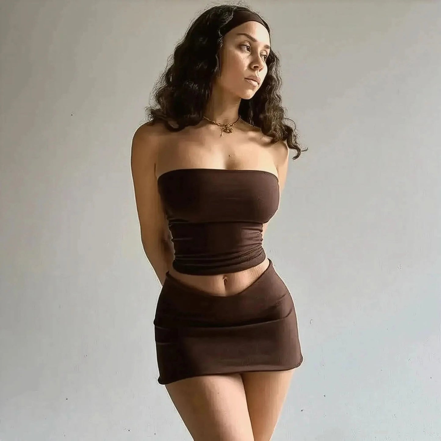 Ensemble Sexy Printemps - Tube Top & Jupe - Saylana