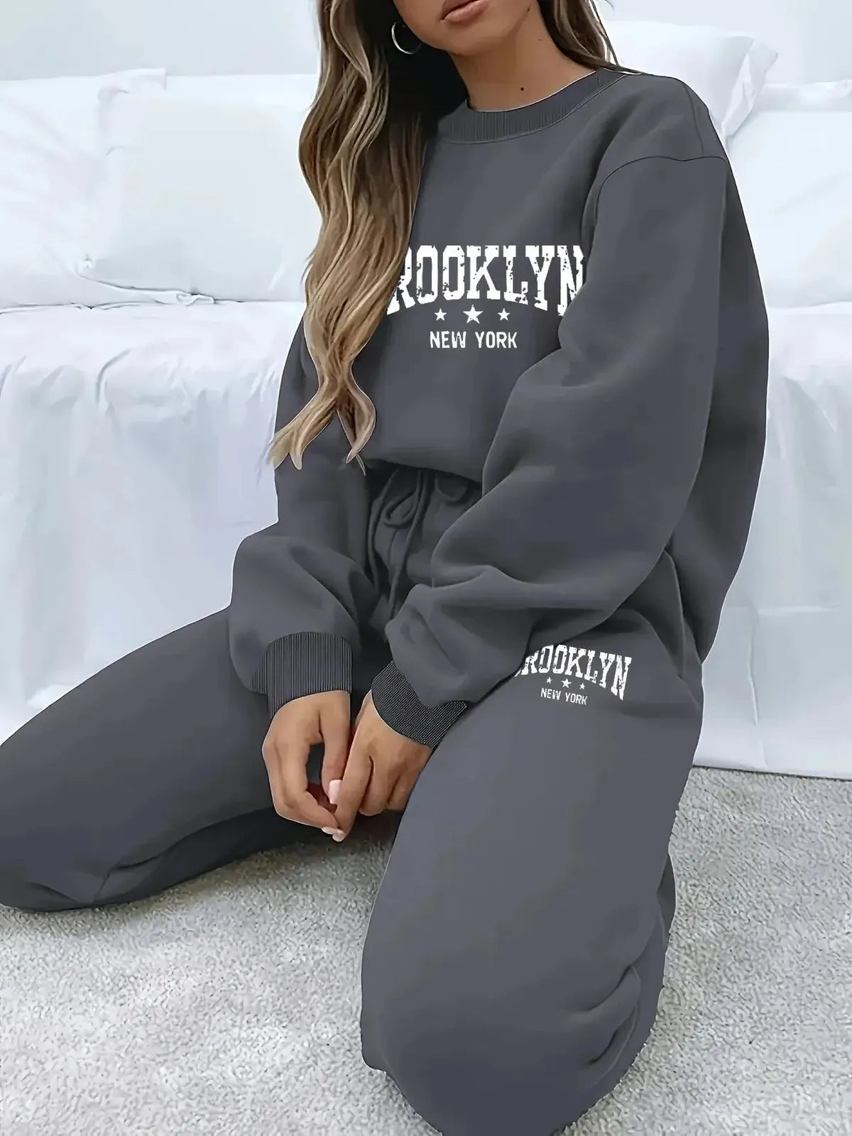 Ensemble Sweat à Capuche Streetwear : Pull Molletonné + Pantalon-Saylana