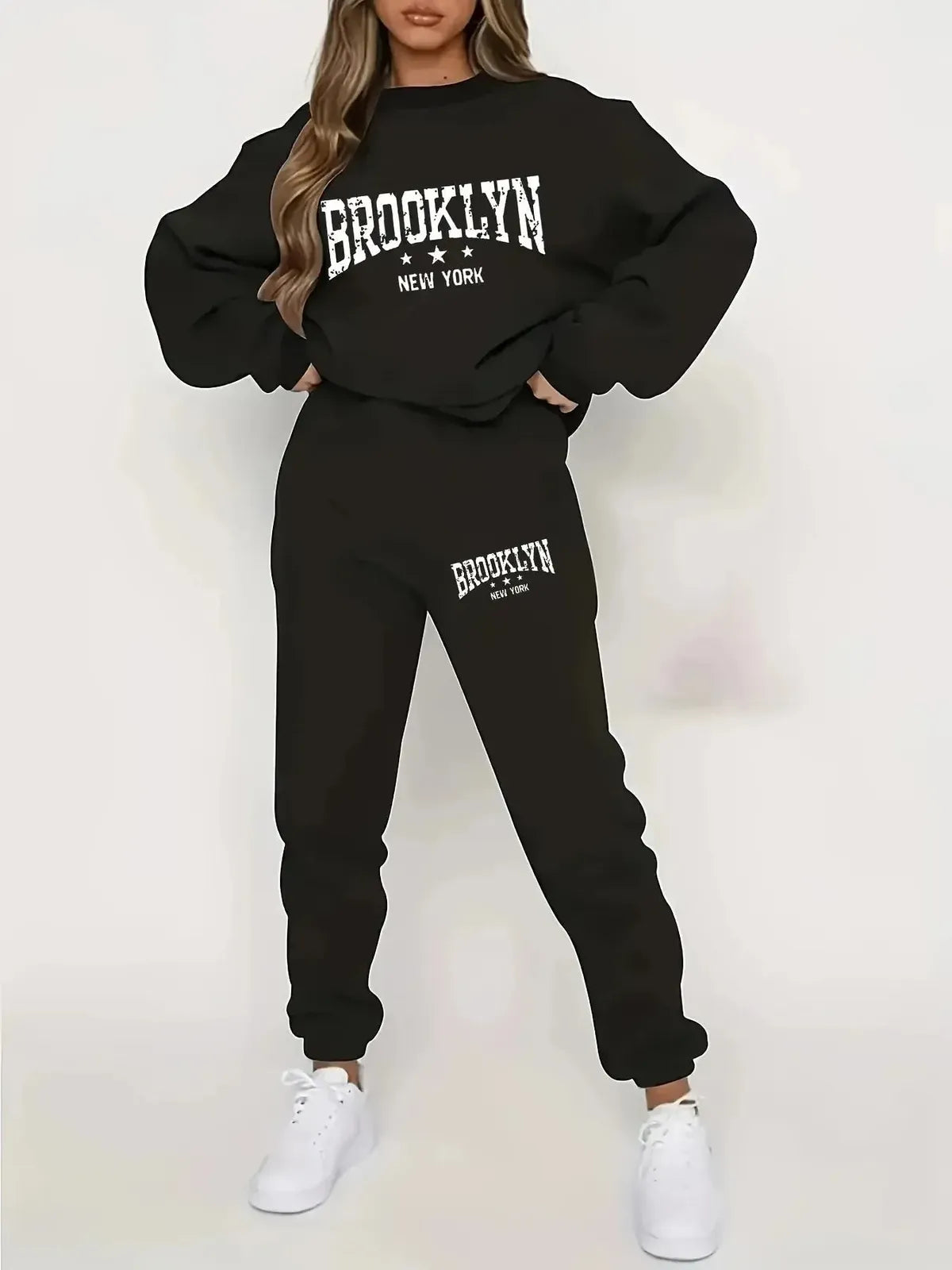 Ensemble Sweat à Capuche Streetwear : Pull Molletonné + Pantalon-Saylana