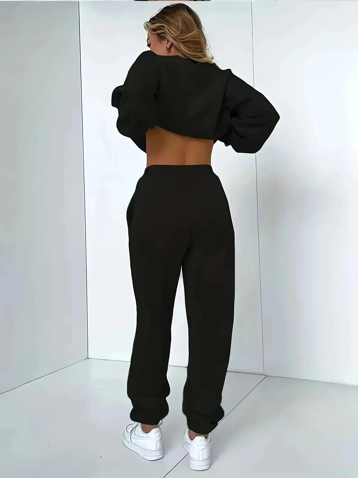 Ensemble Sweat à Capuche Streetwear : Pull Molletonné + Pantalon-Saylana