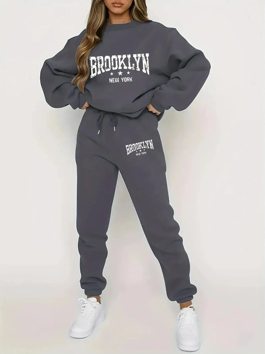 Ensemble Sweat à Capuche Streetwear : Pull Molletonné + Pantalon-Saylana