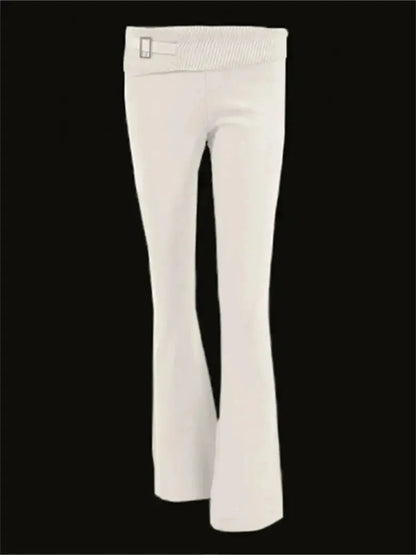 Ensemble Tricoté Femme : Crop Top + Pantalon-Saylana