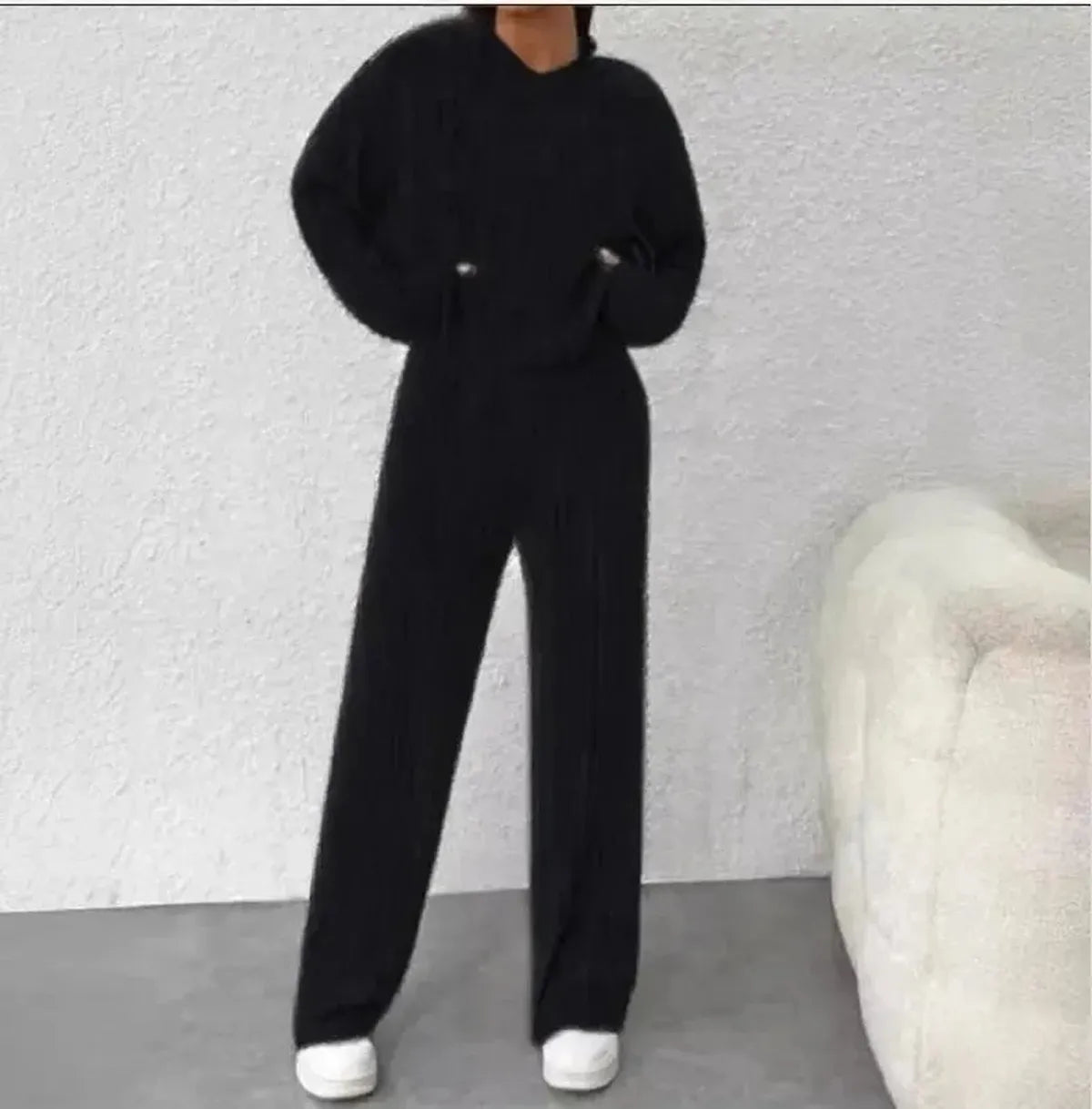 Ensemble Tricoté Hoodie + Pantalon-Saylana