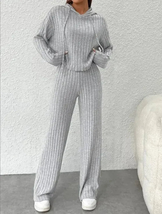 Ensemble Tricoté Hoodie + Pantalon-Saylana