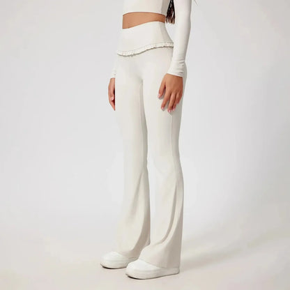 Ensemble Yoga Haut Long + Legging Évasé-Saylana