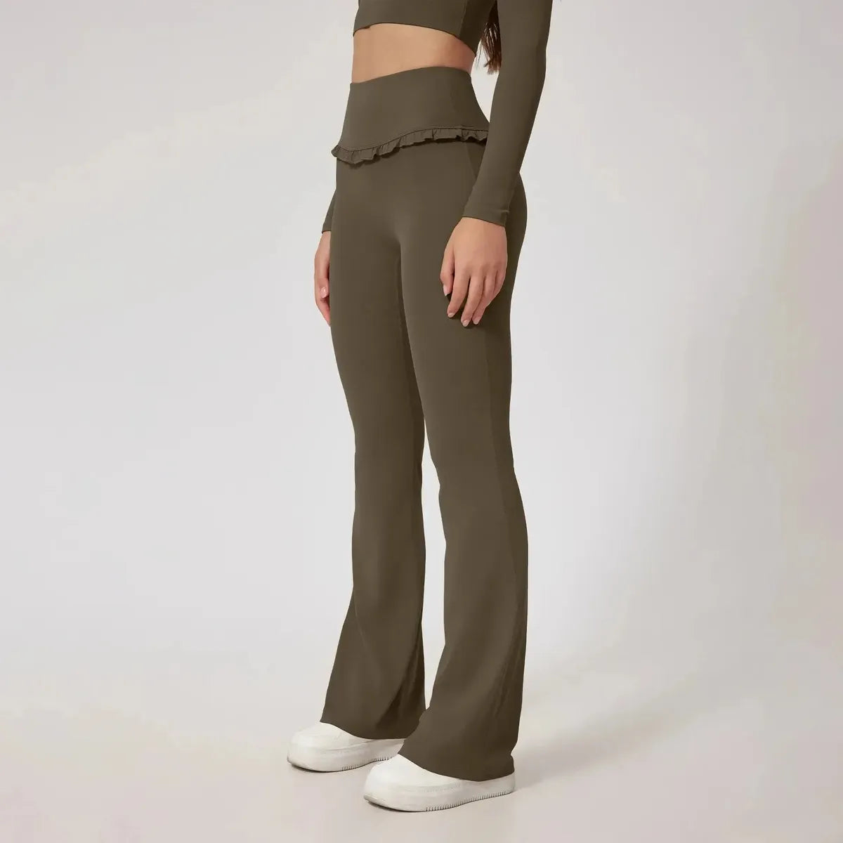 Ensemble Yoga Haut Long + Legging Évasé-Saylana