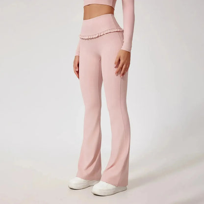 Ensemble Yoga Haut Long + Legging Évasé-Saylana