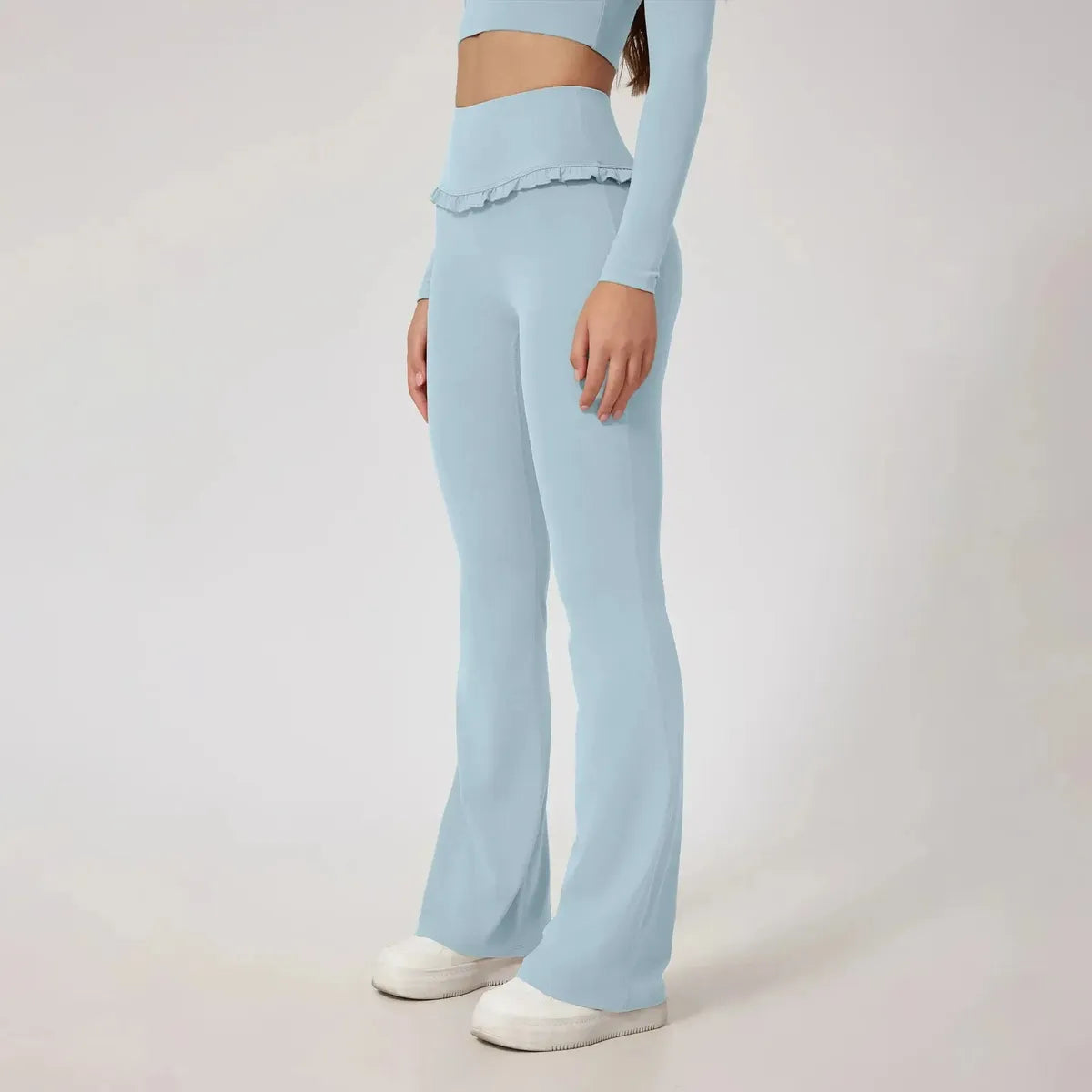 Ensemble Yoga Haut Long + Legging Évasé-Saylana