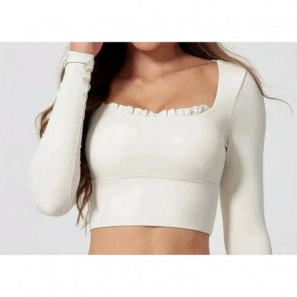 Ensemble Yoga Haut Long + Legging Évasé - Saylana