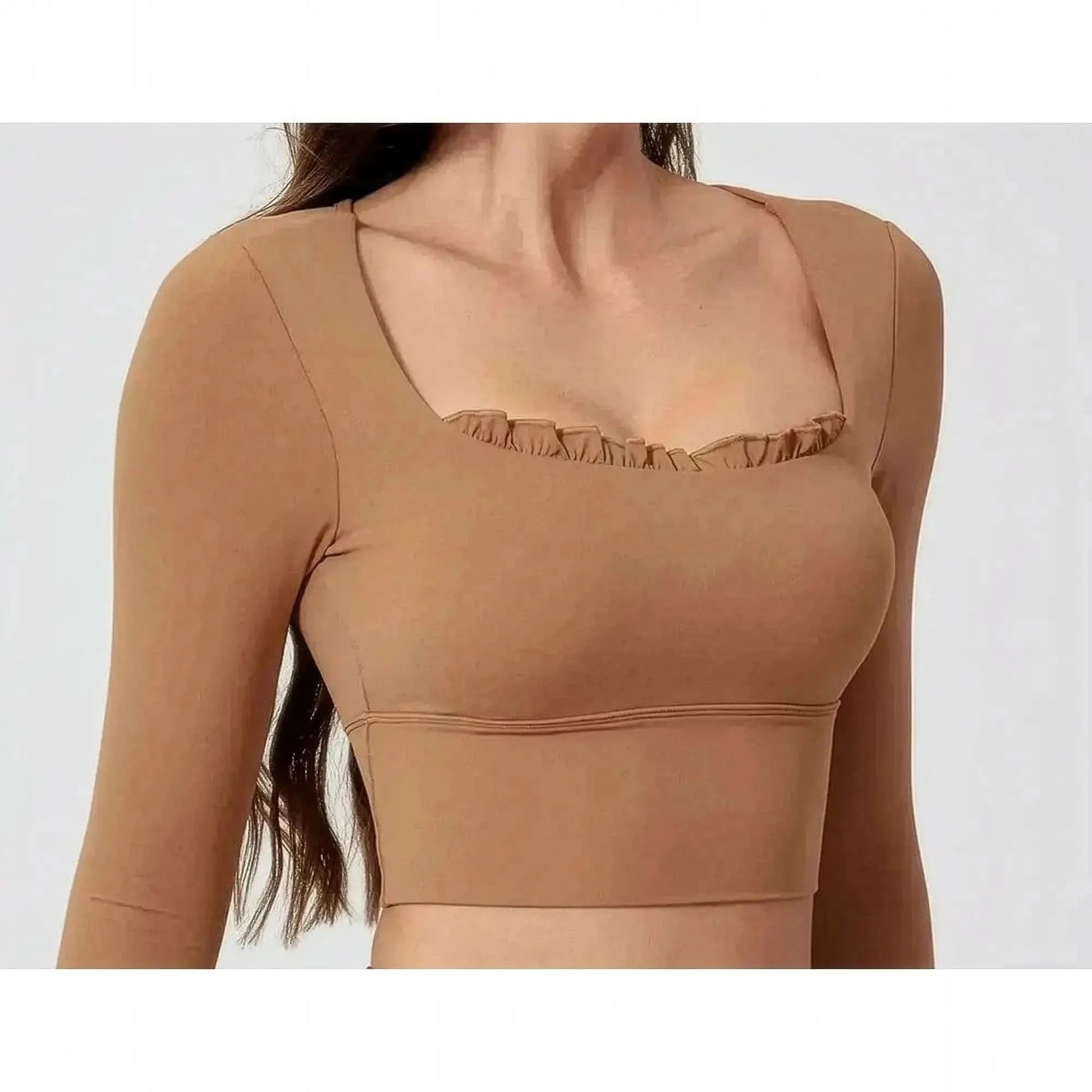 Ensemble Yoga Haut Long + Legging Évasé - Saylana