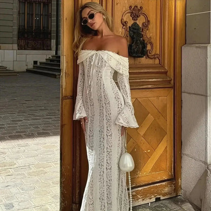 Épaules Dénudées Dentelle - Saylana