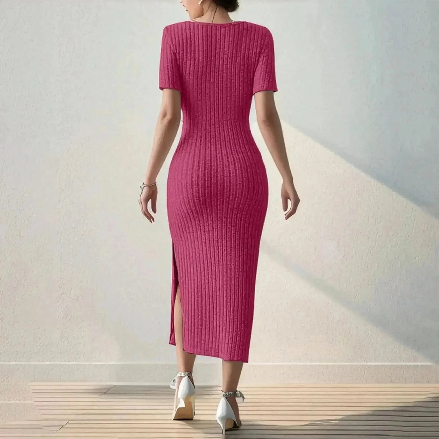 Été Chic : Robe Cintrée Mi - Longue - Saylana