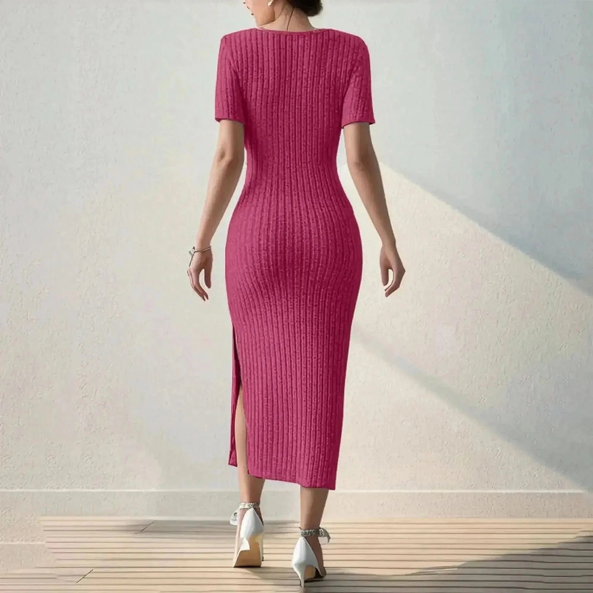 Été Chic : Robe Cintrée Mi - Longue - Saylana