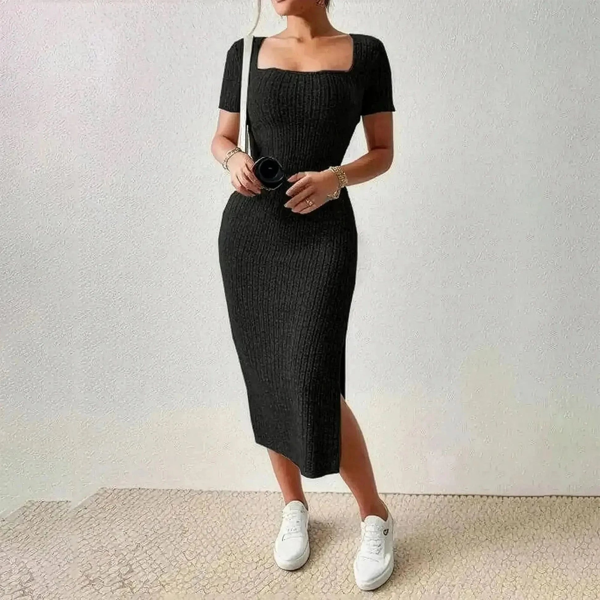 Été Chic : Robe Cintrée Mi - Longue - Saylana