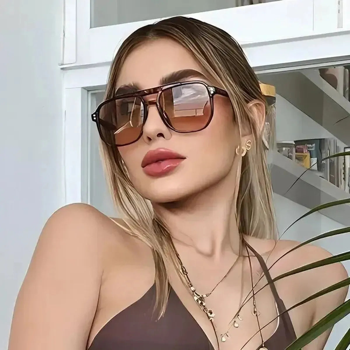 Eyewear Polygonal Chic Rétro-Saylana