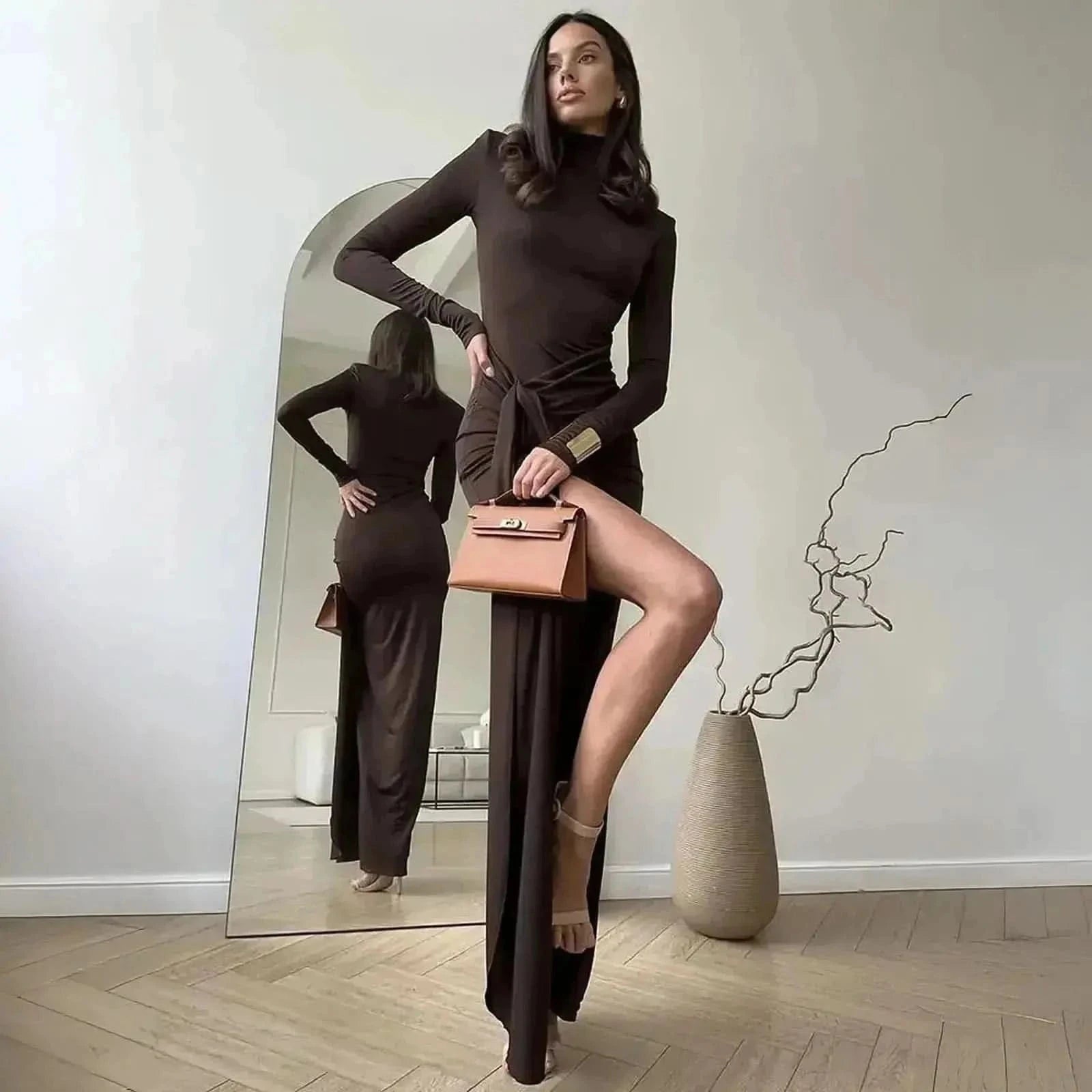 Fendue Col Montant - Saylana