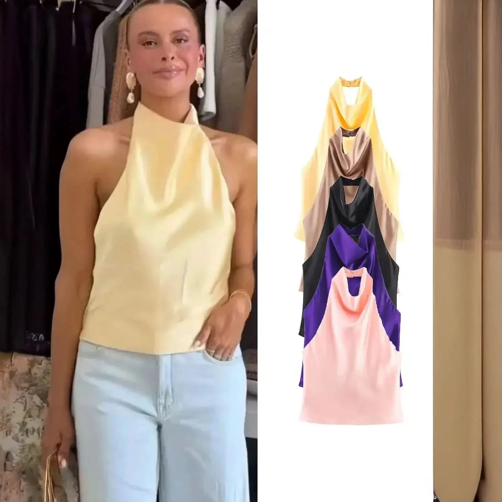 Gilet taille haute au style streetwear élégant - Saylana