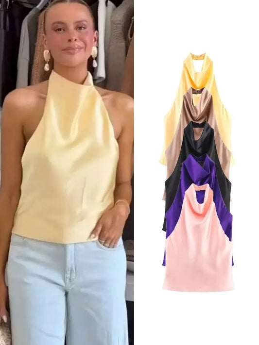 Gilet taille haute au style streetwear élégant-Saylana