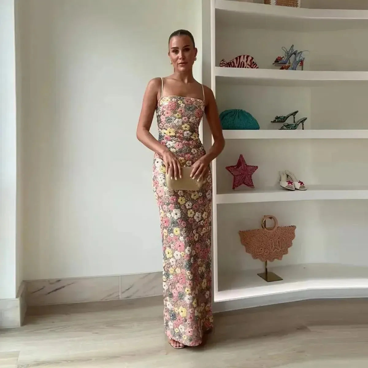 Gown Glamour : Dos Nu & Taille Haute-Saylana